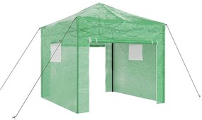 vidaXL Θερμοκήπιο με στέγη Πράσινο 290 x 290 x 315 εκ Ατσάλι