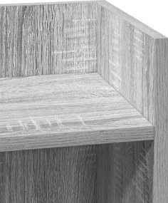 vidaXL Τραπεζάκι με ράφι Γκρι Sonoma 25,5x27x60 εκ.
