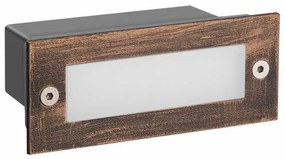 Απλίκα LED Εξωτερικού Χώρου Χωνευτή Aca PAS260RP Rust