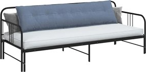 vidaXL Μαξιλάρι Πλάτης Μπλε 200 x 50 εκ. Υφασμάτινο Κορντουρά