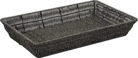 ΚΑΛΑΘΙ SYNTH. RATTAN GN1/1 ΓΚΡΙ 53Χ32,5Χ9ΕΚ  (smA)