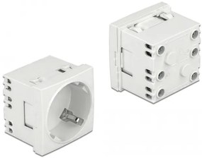 DELOCK module πρίζας ρεύματος Easy 45 81324, 45°, 45x45mm, 10τμχ