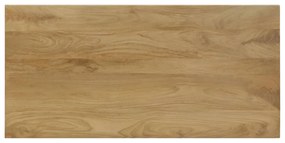 vidaXL Τραπεζαρία 115 x 55 x 76 εκ. από Μασίφ Ξύλο Μάνγκο και Ατσάλι