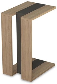 Βοηθητικό τραπέζι Muju σε χρώμα φυσικό – ανθρακί 40x30x57εκ 40x30x57 εκ.