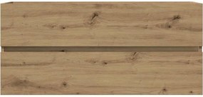 vidaXL Ντουλάπι Νιπτήρα Αρτισιανή Δρυς 100x38,5x45 εκ. Επεξ. Ξύλο
