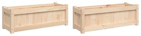vidaXL Ζαρντινιέρες 2 τεμ. από Μασίφ Ξύλο Πεύκου