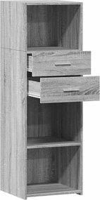 vidaXL Ντουλάπι Γκρι Sonoma 40x42,5x124 εκ. από Επεξεργασμένο Ξύλο