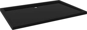 vidaXL Βάση Ντουζιέρας Ορθογώνια Μαύρη 80 x 120 εκ. από ABS
