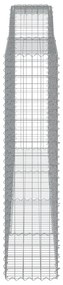 vidaXL Συρματοκιβώτια Τοξωτά 4 τεμ. 400x50x200/220 εκ. Γαλβαν. Ατσάλι