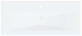 Ντουλάπι Μπάνιου με Νιπτήρα Λευκό από Επεξεργασμένο Ξύλο - Λευκό