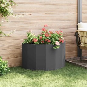 vidaXL Γλάστρα Μαύρο 90 x 45 x 50 εκ. Ατσάλι
