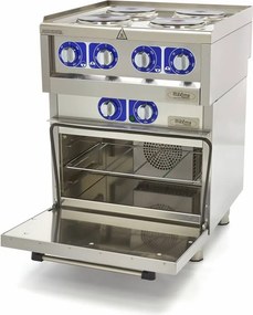 Commercial Grade Stove - 4 Burners - Electric - Double Unit - 60cm Deep - with Oven