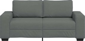 vidaXL Διθέσιος Καναπές Σκούρο Γκρι 180x77x82 εκ. Ύφασμα