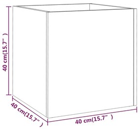 Ζαρντινιέρα Sonoma Δρυς 40 x 40 x 40 εκ. από Επεξεργασμένο Ξύλο - Καφέ