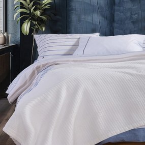 Κουβέρτα Πικέ Nau Navy White Nautica Υπέρδιπλo 230x240cm 100% Βαμβάκι