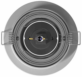 vidaXL Spotlights με προβολείς Ασημί 9 x 9 x cm Αλουμίνιο