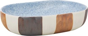vidaXL Νιπτήρας Οβάλ Πολύχρωμος 59 x 40 x 14 εκ. Κεραμικός