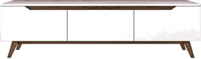 Έπιπλο Τηλεόρασης Λευκό / Καρυδιά D1 180x35x48,6