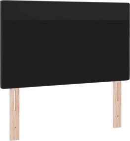 vidaXL LED κεφαλάρι Μαύρο 100 cm Τεχνητό Δέρμα