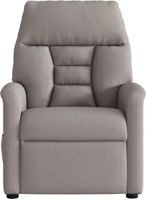 vidaXL Πολυθρόνα Ανακλινόμενη Ηλεκτρική Taupe Υφασμάτινη