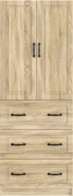 vidaXL Σέτ Ντουλαπιών 2 pcs Sonoma Δρυς 66 x 34,5 x 87 εκ.