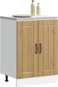 vidaXL Ντουλάπι βάσης νεροχύτη "Lucca" Artisan Oak Engineered Wood