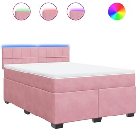 ΚΡΕΒΑΤΙ BOXSPRING ΜΕ ΣΤΡΩΜΑ ΡΟΖ 140X190 ΕΚ. ΒΕΛΟΥΔΙΝΟ 3288611