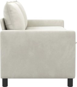 vidaXL Καναπές Κρεμ 156 x 81 x 87,5 εκ Βελούδο