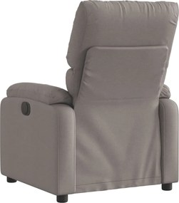 vidaXL Πολυθρόνα Ανακλινόμενη Ηλεκτρική Taupe Υφασμάτινη