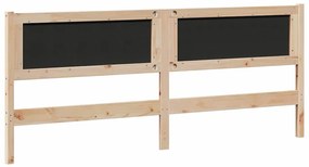 vidaXL Κεφαλάρι Άλλο Καφέ 200 cm Μασίφ ξύλο πεύκου