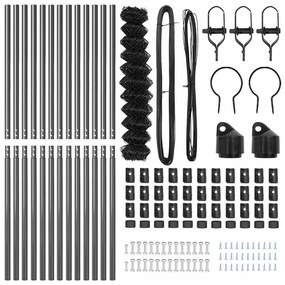 vidaXL Στύλος Περιφράξεων Γκρι 25 x 1,2 μ (60 x 60 mm δίχτυ)