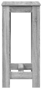 vidaXL Τραπέζι Κονσόλα Γκρι Sonoma 51x50x103,5 εκ. από Επεξεργ. Ξύλο
