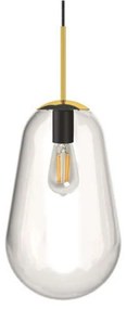 Φωτιστικό Οροφής Pear M 8672 Transparent-Gold Nowodvorski Μέταλλο,Γυαλί