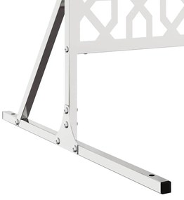 vidaXL Οθόνη Ιδιωτικότητας Γκρι 100 x 50 x 180 εκ. Ατσάλι