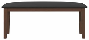 Πάγκος vidaXL 110 cm Καφέ μασίφ ξύλο καουτσούκ