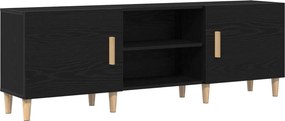 vidaXL Ντουλάπι TV 150 x 30 x 50 εκ Μαύρη Οξυά Επεξεργασμένο Ξύλο