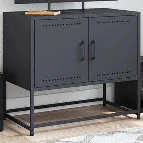 Έπιπλο Τηλεόρασης Ανθρακί 68,5x39x60,5 εκ. από Χάλυβα - Ανθρακί