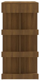 vidaXL Τραπέζι Μπαρ με Ράφια Καφέ Δρυς 100x50x101,5εκ από Επεξ. Ξύλο
