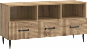 vidaXL Ντουλάπι TV Artisan Δρυς 102 x 34,5 x 50 εκ. Επεξεργασμένο Ξύλο