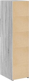 vidaXL Ντουλάπι Γκρι Sonoma 30x42,5x124 εκ. από Επεξεργασμένο Ξύλο