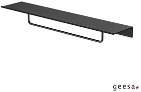 Εταζέρα με Πετσετοκρεμάστρα 60cm Black Matt Geesa Leev 8207/60-400