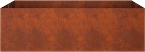 vidaXL Γλάστρα Κήπου Σκ rusty 200 x 80 x 60 εκ