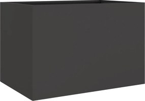 vidaXL Ζαρντινιέρα Μαύρη 62x30x29 εκ. από Χάλυβα