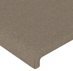 vidaXL Κεφαλάρι Κρεβατιού Μπεζ 90x5x118/128 εκ. Ύφασμα