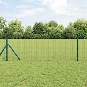 vidaXL Ευρωπαϊκή Στήριξη Φράχτη 50 x 0,6 μ PVC-Επικαλυμμένο Ατσάλι