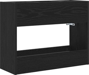 VidaXL Σχέδιο & βάση αποθήκευσης Μαύρη Οξυά 65 x 24 x 50 εκ