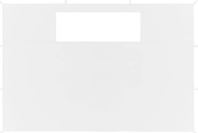 vidaXL Πλαϊνά για Κιόσκι με Παράθυρα 2 τεμ. Λευκά