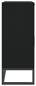 Συρταριέρα Μαύρη 60 x 30 x 75 εκ. από Επεξεργασμένο Ξύλο - Μαύρο