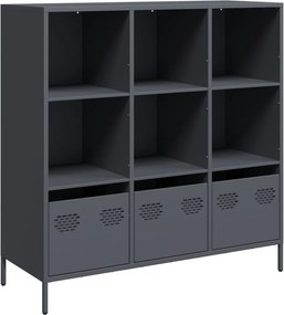vidaXL Ντουλάπι Ανθρακί 101,5x39x103,5 εκ. από Ατσάλι