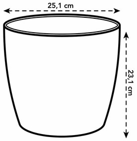 Σετ από Γλάστρες Elho Γκρι Πλαστική ύλη Στρόγγυλο 2 Τεμάχια